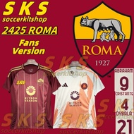 【SKS】  high quality fans 2425 roma jersey dybala cristante abraham