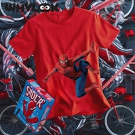 WHYLOOK Baju t pakaian kanak-kanak lelaki girl kid top Spiderman web-slinger 100%pure cotton