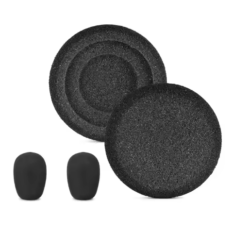 Soft and Durability Ear Pad Mic Foam Windshield for Noise Isolation Compatible For Jabra evolve 20 2