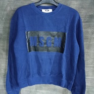 MSGM MILANO LUXURY LOGO BOX CREWNECK SECOND