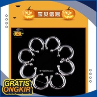 Bdpc 8 Pcs Fake Body Clip Piercing Earing Nose Mouth Piercing Fake Clip Dr-02