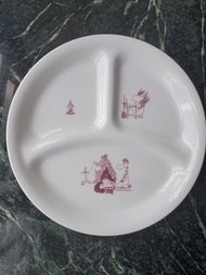康寧- CORELLE Moomin 21cm 紫紅色姆明圖案3格分隔碟