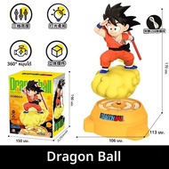 Dragon Ball Goku หมุน Night Light Action Figure - Usb อะนิเมะโคมไฟข้างเตียง ของขวัญสําหรับแฟน Goku อ
