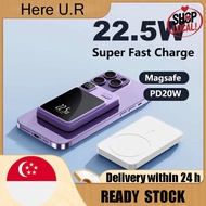 20000mAh Mini Portable Magnetic Wireless Super Fast Charger Power Bank 22.5W External Battery Powerbank