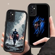 BK-6 Captain America Shockproof Casing for Samsung A55 A54 M15 S25 S24 S21 FE Ultra