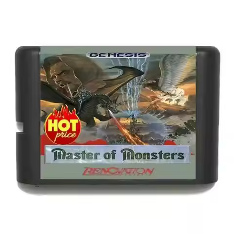 New Arrival MASTER OF MONSTERS 16bit MD Game Card For Sega Mega Drive For Genesis
