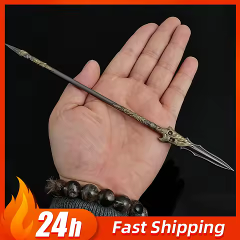 22cm Guardians of The Dafeng Spear Metal Model Anime Prosperous Samurai Sword Katana Crafts Collecti