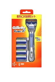 ジレット フュージョン マニュアル5Bホルダー付 替刃6個付【正規品】【mor】【ご注文後発送までに2週間前後頂戴する場合がございます】