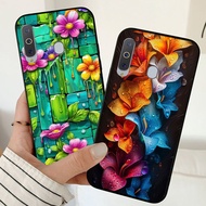 Samsung a8s / a9 2019 Back Cover With Colorful Flower Art