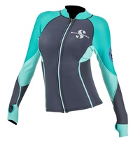 SCUBAPRO Everflex Women's Long Sleeve Top 1.5mm- Blue/Grey