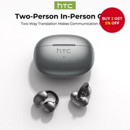 HTC NE55 AI6.0HiFiIPX4  Fon Kepala Penterjemahan Masa Nyata HTC NE55 AI Bluetooth 6.0 Klip-on Bunyi 