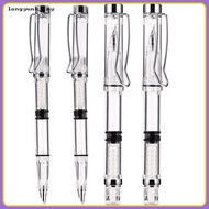 4Pcs Clear Fountain Pens Portable Fountain Pens Piston Fountain Pens Pens for School