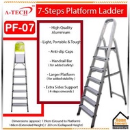 A-TECH™ ★ Aluminium Platform Step Ladder ★【3 Step - 4 Step - 5 Step - 6 Step - 7 Step】