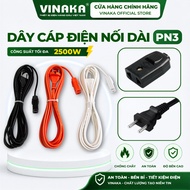Vinaka Female Plug Extension Power Cord, Neat Wiring, No Connection Needed, Load Capacity 2000W - PN