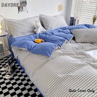 Skin-Friendly Washed Cotton Duvet Cover Japanese Style Quilt Cover Only Simple Stripes Comforter Cov