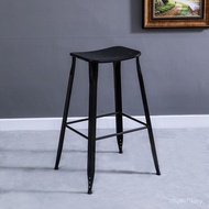 Chair Bar High Style Leisure Chair Cafe Metal Stool Music Bar Iron Feet Milk Bar Black Bar Industria