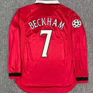 Retro: 99-00 Manchester United football jersey retro high-quality jersey long sleeved