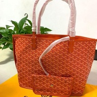 Goyard Goya กระเป๋าฟันสุนัขกระเป๋าสะพายข้างขนาดใหญ่ปานกลางสองด้านกระเป๋าช้อปปิ้งแบบพกพากระเป๋าขนาดใหญ่คุณภาพการค้าต่างประเทศ