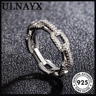 18K Zirconium Full Circle White Gold Women's Ring