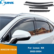 Side Window Deflector For Lexus NX NX200t NX300h NX300 NX350 2022 2023 2024 Window Visor Awnings She