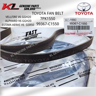 TOYOTA ALPHARD GGH20 V6 VELLFIRE GGH20 V6 ESTIMA AERAS GSR50 V6 ACR50 FAN BELT 99367-C1550 7PK1550