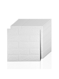 5/10/20入組防水和防潮3D磚塊圖案牆貼加厚防碰撞立體牆紙切割剝和棒牆拼塊家庭裝飾,即可使用適用於背景牆,電視牆,臥室,客廳,廚房,陽台