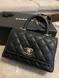 Chanel Coco Handle Mini 香檳金扣 (新款)