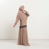 Priskila Cell TABINNA SYARI BO Bahan CERUTY BABYDOLL MIX RENDA LD 110 CM PJ 140 CM RESLETING DEPAN G