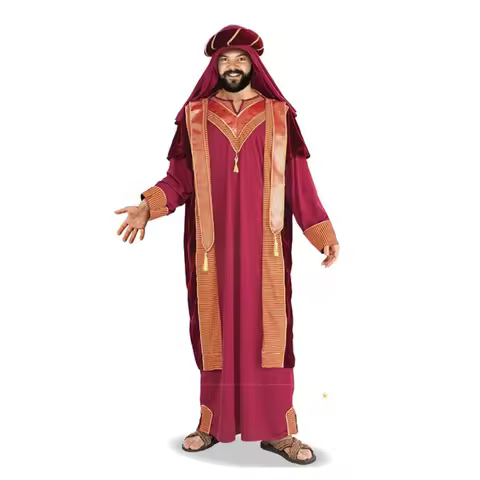 Men Dubai Arab Prince Halloween Fancy Dress Up Adult Arabian Sultan Costume