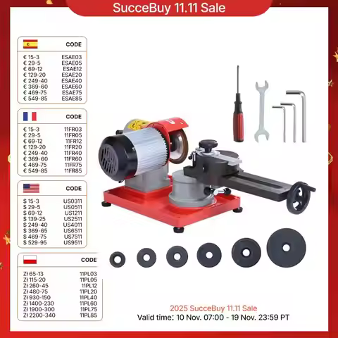 SucceBuy Circular Saw Blade Sharpener 370W Sharpening Machine 3600RPM Saw Blade 5Inch Wheel Rotary M