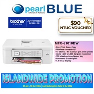 Brother MFC-J1010DW Inkjet Printer | Stylish and Compact Multifunction colour A4 wireless inkjet printer - [FREE $90 NTUC VOUCHER FROM BROTHER SG) - 25APR-30 JUNE 2024