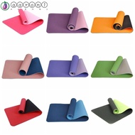 AARON1 Yoga Mat, Foldable Anti-skid Pilates Mat, Entertainment TPE Non-slip Double Sided Fitness Mat Yoga