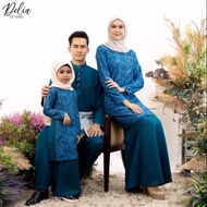 🌟🌟FAMILY SET TEAL BLUE KURUNG DELIA KURUNG MODEN TERKINI🌟🌟