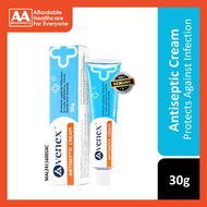 Avenex Antiseptic Cream 30g (For Cuts, Abrasions, Minor Burns and Wounds)