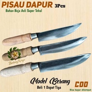 3pcs Genuine Steel Kitchen Knives