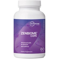 Microbiome Labs Zenbiome COPE - Probiotic Support Supplement with Vitamin B6, B12 & Saffron Extract 
