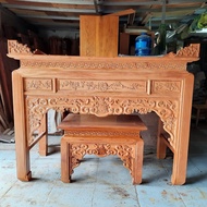 ALTAR - RED WOOD ALTAR 1M76 LONG