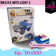 [RMX] BRICKS WITH LIGHT - BUILDING BRICKS TOYS FOR SUV CARS