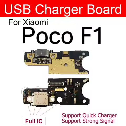 USB Charging Port Connector Board For Xiaomi Pocophone F1 Poco F1 Charger Jack Dock Board Repair Rep