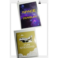 -Xingyu ️ Airline Children Sticker Book/Repeatable Book Two Options-Airplane Track Edition/Universe 