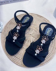 รองเท้ารัดส้น ผู้หญิง ส้นแบน Size 41 - 45 Bigsize รองเท้าแฟชั่น แบบรัดส้น ไซส์ใหญ่