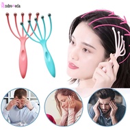 1Pc Five Finger Head Massager Steel Ball Head Massage Relaxation Comb Scalp Neck Stress Relief Steel