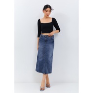 C5X Jeans - Clara Skirt Jeans 7/8 women's A-line model Dark Blue / denim jeans skirt 8032