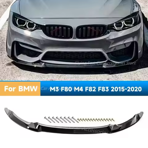 CS StyleFront Bumper Lip Splitter Diffuser Spoiler for BMW M3 F80 M4 F82 F83 2015-2020 Car Accessory