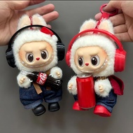 拉布布labubu可乐耳机娃衣套装毛绒公仔儿童娃娃礼物玩具摆摊Labubu Labubu Coke Headset Doll Clothescuabd4tt5727my20260102
