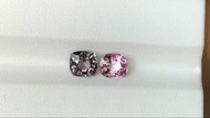 🌹烟灰+粉紫色尖晶裸石  💎2.95卡A+B色天然尖晶石裸石  🌠耳環料   💒2.95ct Natural Spinel 🌹烟灰+粉紫色尖晶裸石