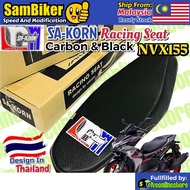 NVX Seat Sakorn Carbon & Black Thailand Yamaha NVX155 V1 V2 NVX 155 SA-KORN Kusyen Sa Korn