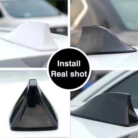 Aileron de signal FM universel pour voiture Shark antenna, self-adhesive car top FM radio signal, th