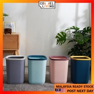 Nordic Square Dustbin Trash Bin Trash Can Open Style Dustbin Garbage Bin Tong Sampah Dapur