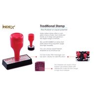Custom Made ( RED ) Rubber~ Company Chop ~ Address Chop ~Signature Chop ~ Name Chop ~ 1 Baris ~ 7 Ba
